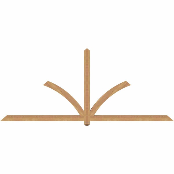 Ekena Millwork Redmond Timber Gable Bracket, Western Red Cedar, 108"W x 45"H x 3 1/2"D x 3 1/2"F, 10/12 Pitch GBW108X45X0404RED00SWR - main